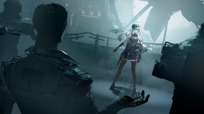 HK416. Desktop wallpaper