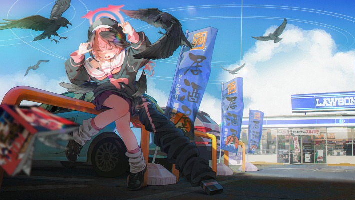 Shimoe Koharu. Desktop wallpaper