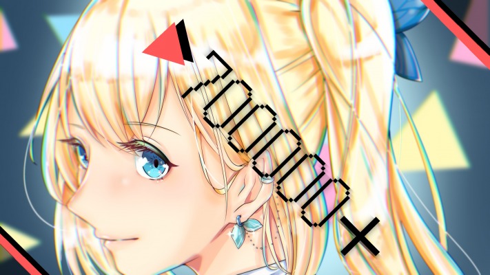 Virtual Youtuber. Desktop wallpaper