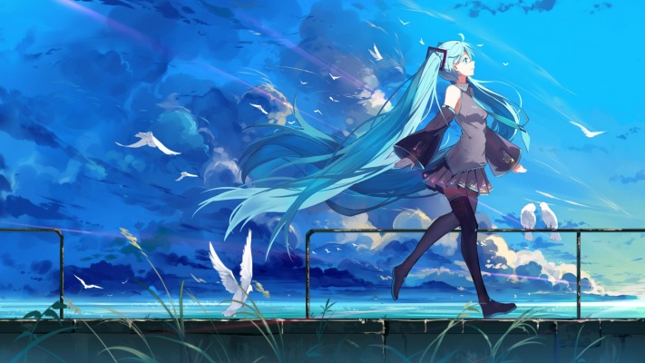 Hatsune Miku. Desktop wallpaper