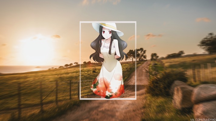 Saegusa Mayumi. Desktop wallpaper