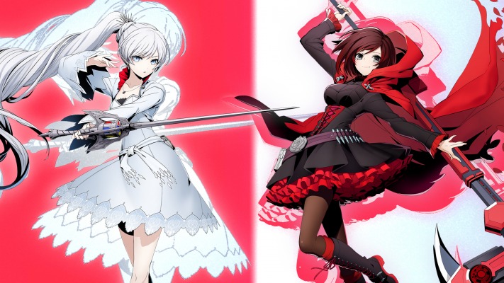 Ruby Rose & Weiss Schnee. Desktop wallpaper
