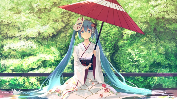Hatsune Miku. Desktop wallpaper