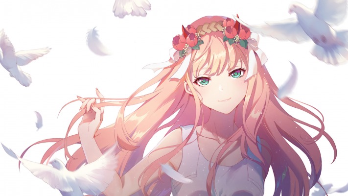 Zero Two. Desktop wallpaper