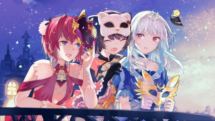 Virtual Youtuber. Desktop wallpaper