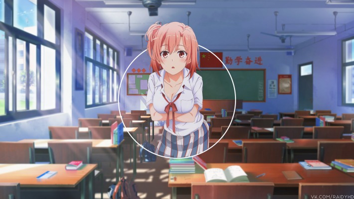 Yui Yuigahama. Desktop wallpaper