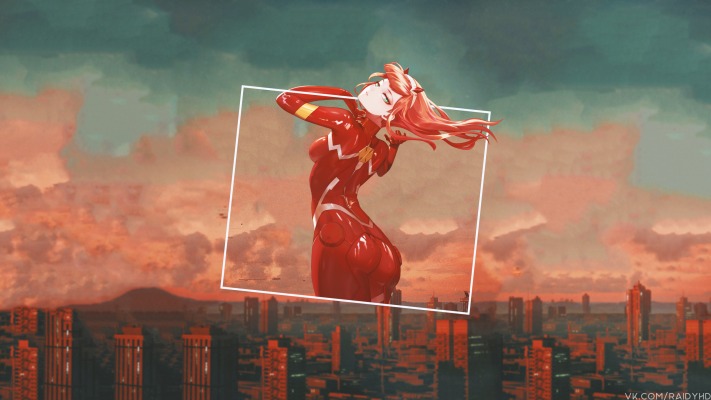 Zero Two. Desktop wallpaper