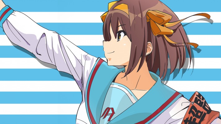 Suzumiya Haruhi. Desktop wallpaper