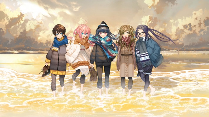 Yuru Camp. Desktop wallpaper