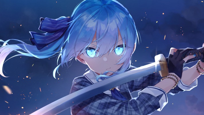 Hoshimachi Suisei. Desktop wallpaper