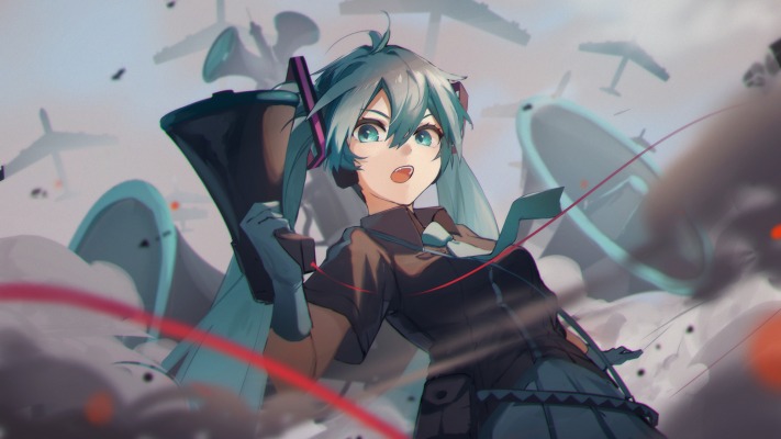 Hatsune Miku. Desktop wallpaper