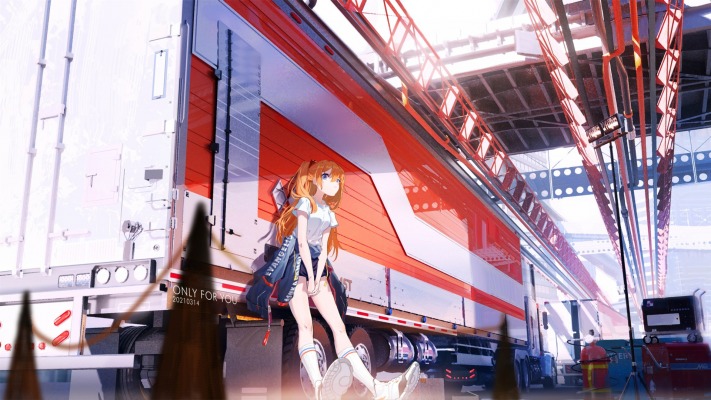 Asuka Langley. Desktop wallpaper