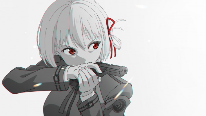 Chisato Nishikigi. Desktop wallpaper