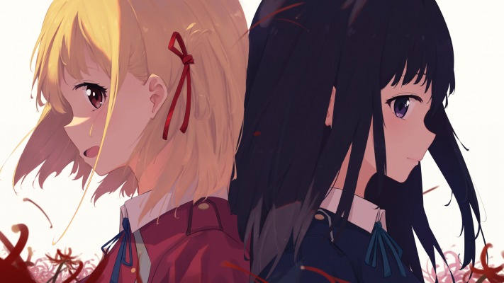 Lycoris Recoil. Desktop wallpaper