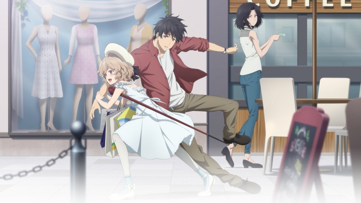 Iwanaga Kotoko & Sakuragawa Kurou. Desktop wallpaper