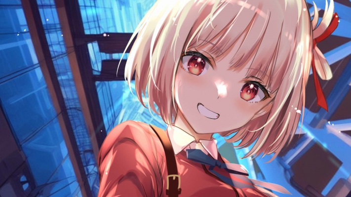 Chisato Nishikigi. Desktop wallpaper