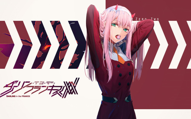 Zero Two. Desktop wallpaper