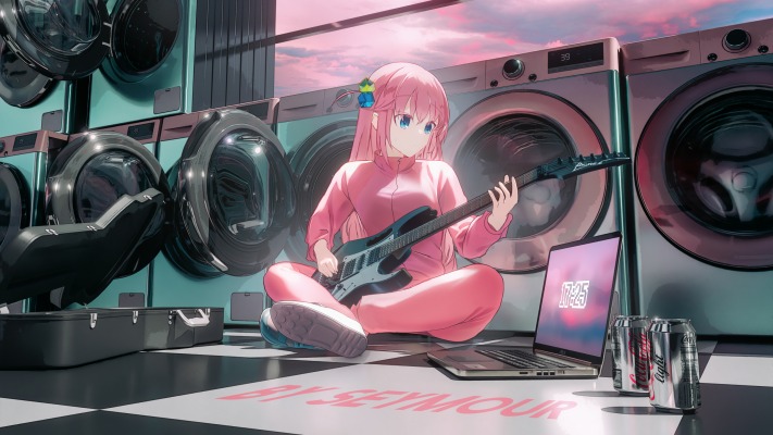 Hitori Gotou. Desktop wallpaper