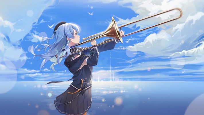 Hoshimachi Suisei. Desktop wallpaper