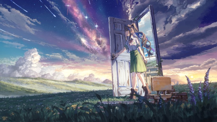 Suzume Iwato. Desktop wallpaper