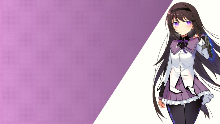 Homura Akemi. Desktop wallpaper