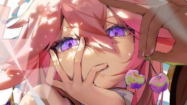 Yae Miko. Desktop wallpaper