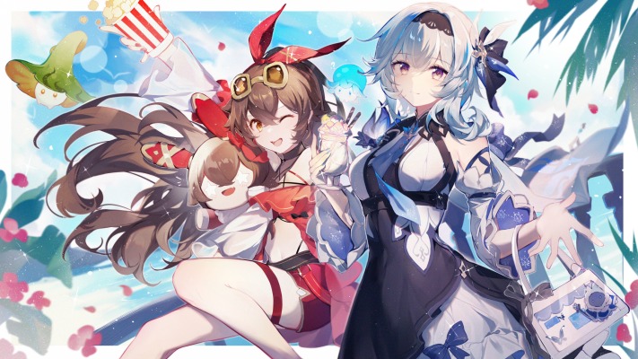 Eula & Amber. Desktop wallpaper