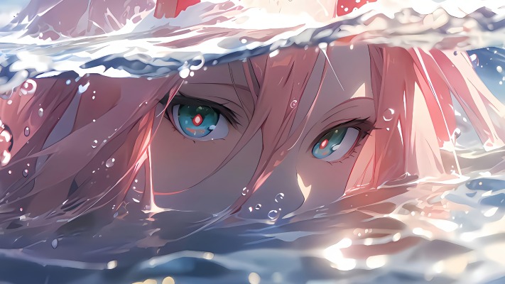 Zero Two. Desktop wallpaper