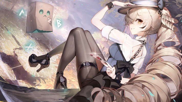 Nanashi Mumei. Desktop wallpaper