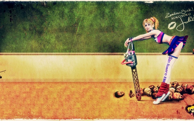 Lollipop Chainsaw. Desktop wallpaper