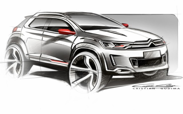 Citroën C-XR Concept 2014. Desktop wallpaper