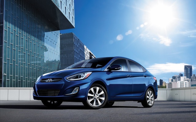 Hyundai Accent 2014. Desktop wallpaper
