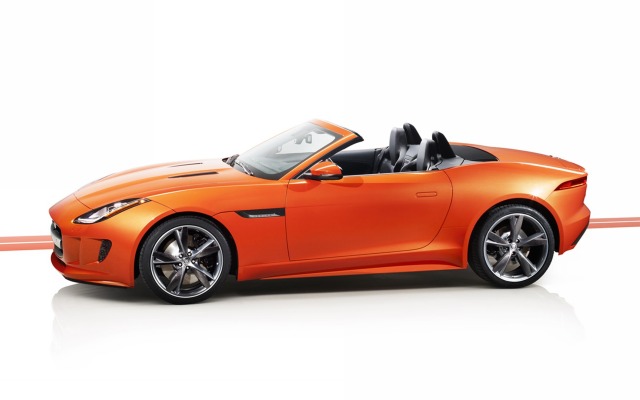 Jaguar F-TYPE S Firesand 2013. Desktop wallpaper