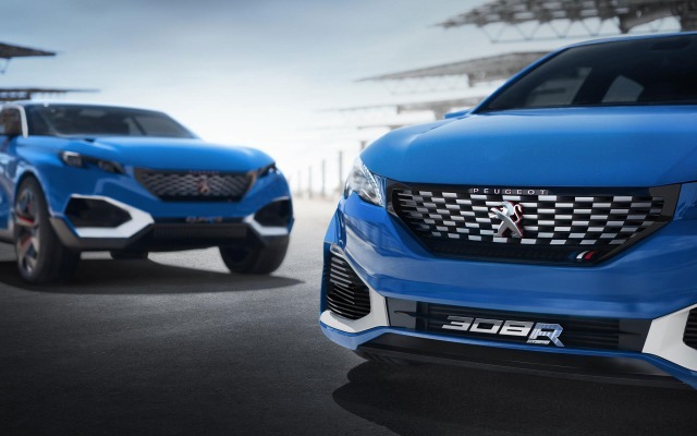Peugeot 308 R Hybrid Concept 2015. Desktop wallpaper