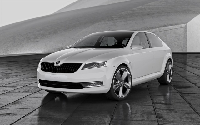 Skoda VisionD Concept 2011. Desktop wallpaper
