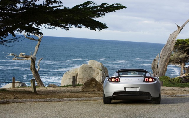 Tesla Roadster 2010. Desktop wallpaper