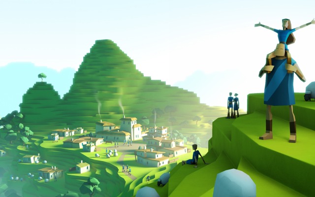 Godus. Desktop wallpaper
