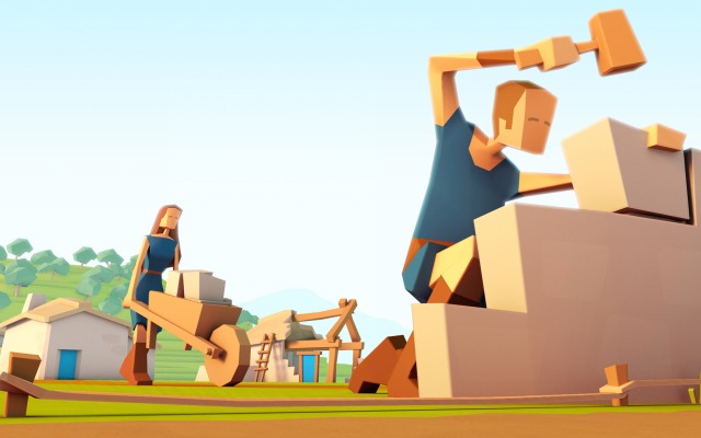 Godus. Desktop wallpaper