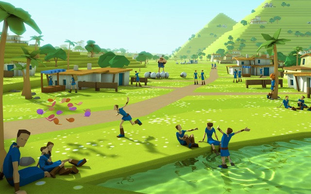 Godus. Desktop wallpaper