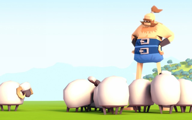 Godus. Desktop wallpaper