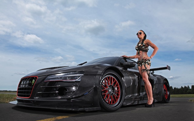 Audi R8 Potter & Rich Recon MC8 2015. Desktop wallpaper