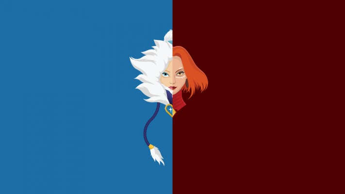 Crystal Maiden & Lina. Desktop wallpaper