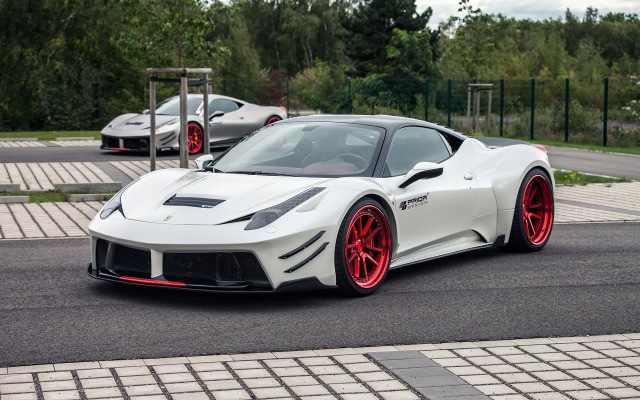 Ferrari F458 Italia Prior Design 2015. Desktop wallpaper