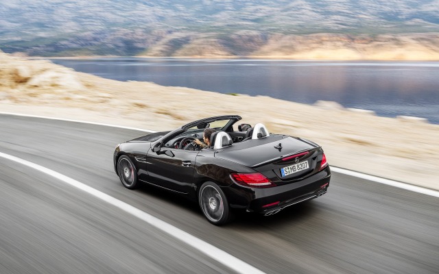 Mercedes-Benz SLC 43 AMG 2015. Desktop wallpaper