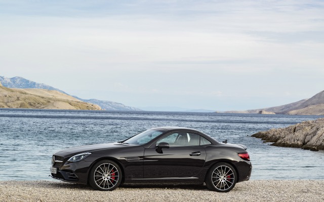 Mercedes-Benz SLC 43 AMG 2015. Desktop wallpaper