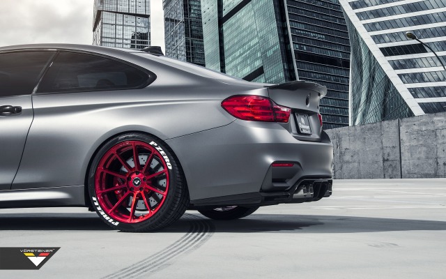 BMW M4 Vorsteiner F8X Frozen Gray 2016. Desktop wallpaper