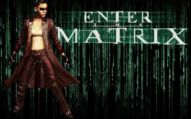 Enter the Matrix. Desktop wallpaper
