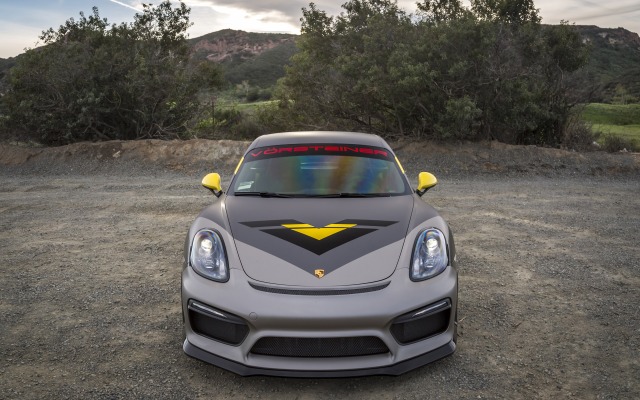 Porsche Cayman GT4 Vorsteiner 2016. Desktop wallpaper