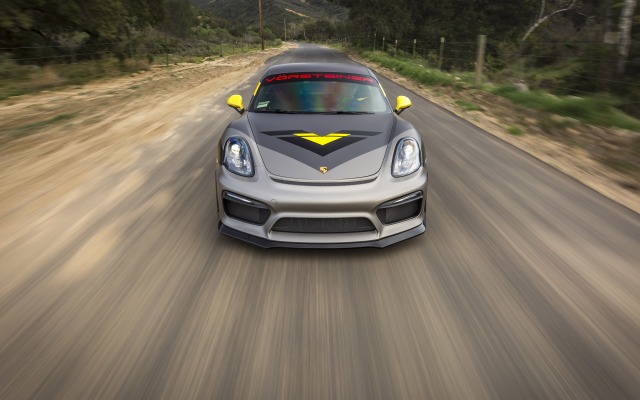 Porsche Cayman GT4 Vorsteiner 2016. Desktop wallpaper