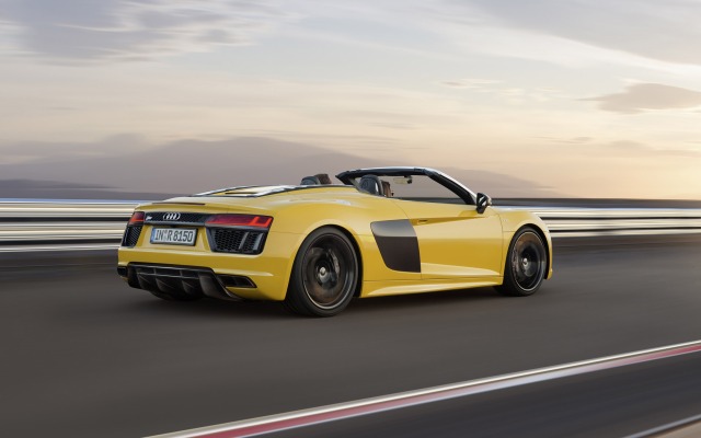 Audi R8 Spyder 2016. Desktop wallpaper